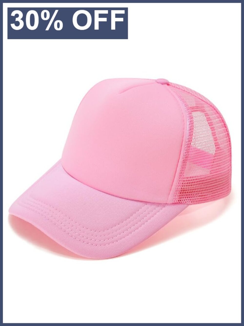 Kids Trucker Hat Adjustable Baseball Cap Mesh Sun Hat Toddler Boys Girls 2-6Y